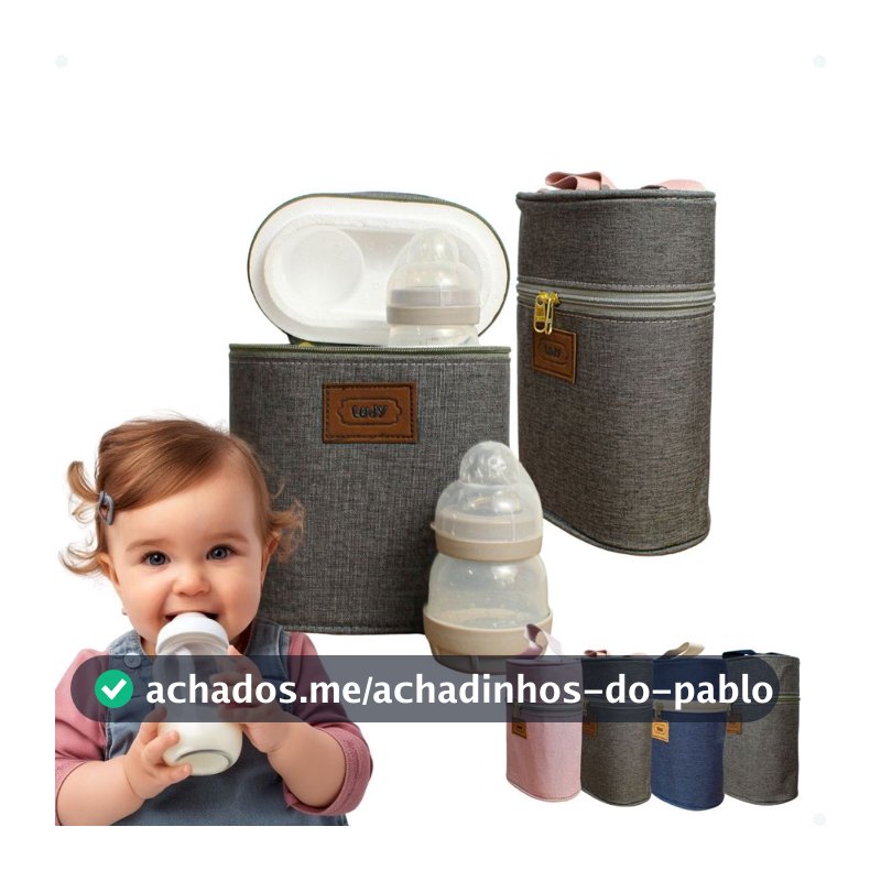 Porta Mamadeira Com Isopor Removível Para Limpeza Bolsa Maternidade Térmico Compatível Com Mam Avent Kuka Térmico