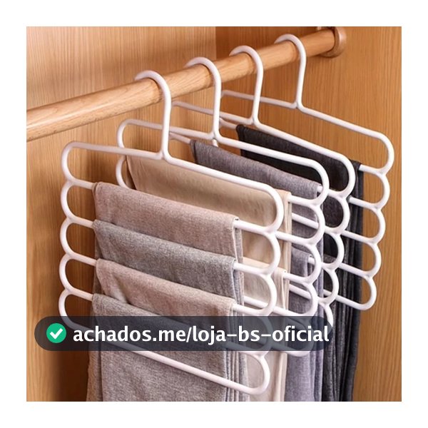 Cabides Com 5 Camadas Organizador De Blusas Vestidos Calças e toalhas Leves Multifuncional