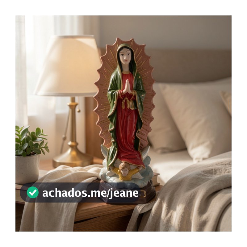 Nossa Senhora de Guadalupe 15cm Estátua Religiosa Católica Decoração Altar Fé Presente Resina Artesanal Casa
