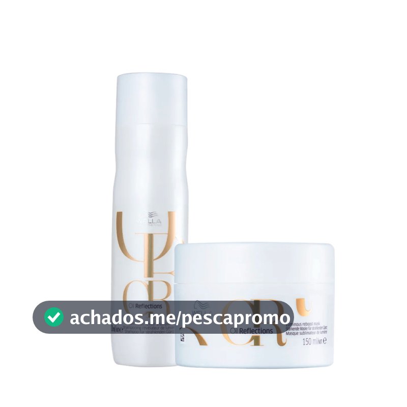 Kit Oil Reflections Shampoo 250ml e Máscara 150ml - Wella