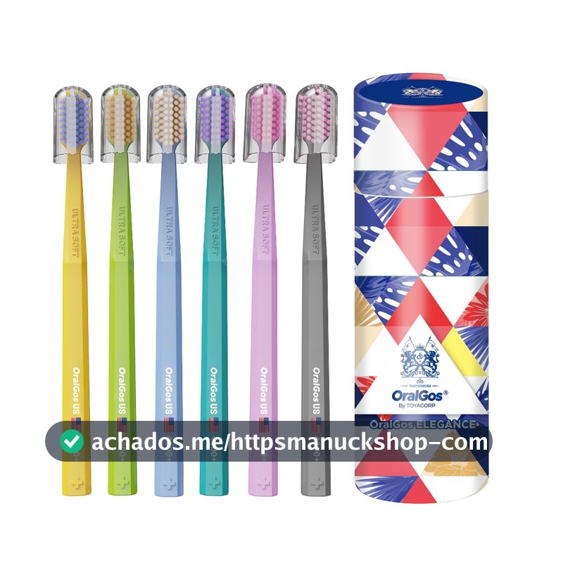 OralGos Escova de Dente Deep Cleaning Pacote Familiar Com 6 Unidades