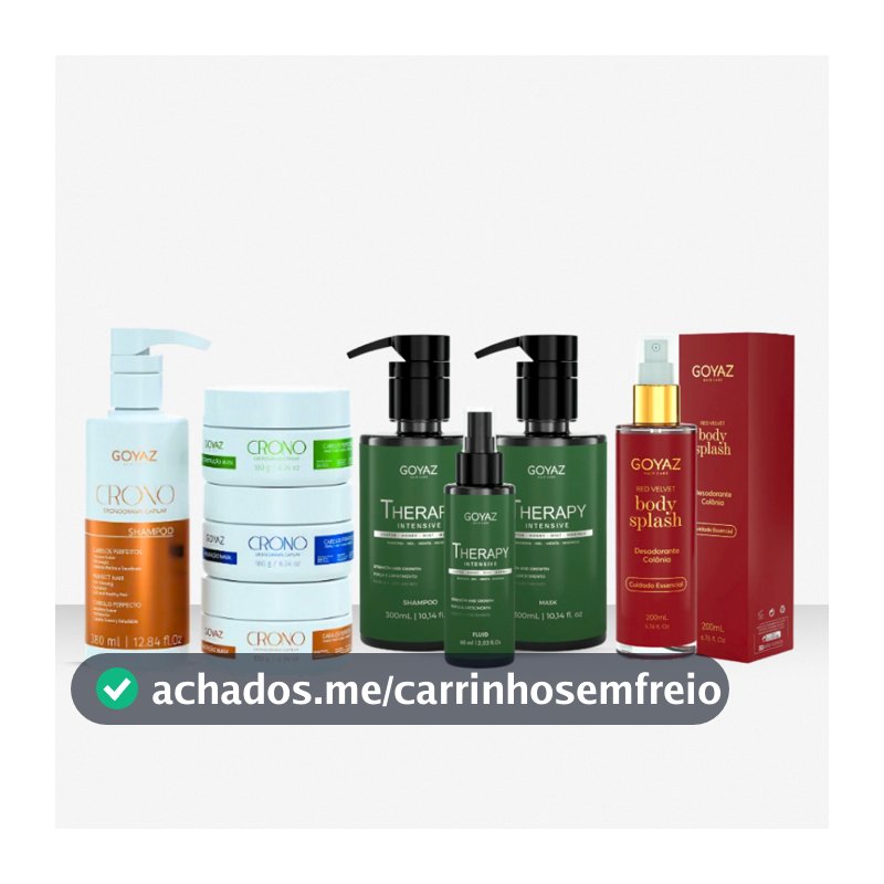 Compre o Kit Cronograma + Kit Terapia e GANHE um Body Splash