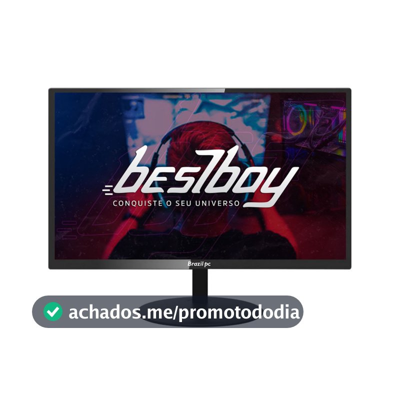 Monitor Brazilpc 19 Polegadas Led Widescreen 60hz Hdmi/vga Bpc-19we02-b Preto