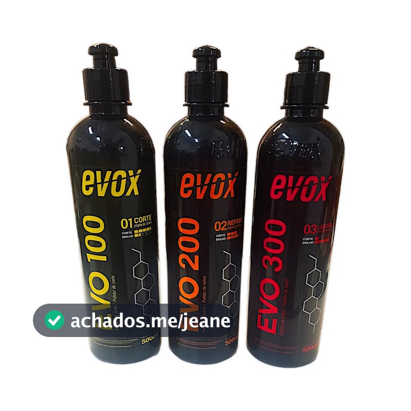 Kit Polidores Evox Evo100 Evo200 Evo300 Polimento Automotivo