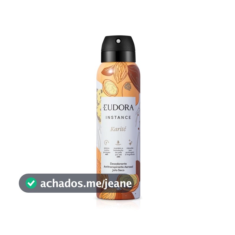 Eudora Instance Desodorante Antitranspirante Karité 150ml
