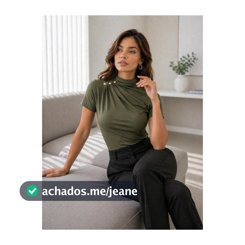 Blusa Elegante Ajustada con Botones Dorados