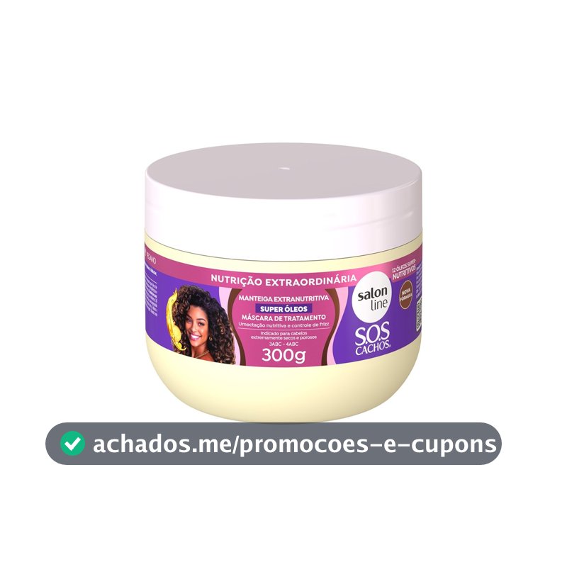 Máscara de Tratamento Manteiga Extranutritiva SOS Cachos Super Óleos 300g