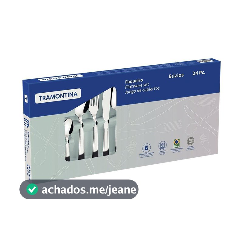 Faqueiro Tramontina Inox Búzios 24 Peças