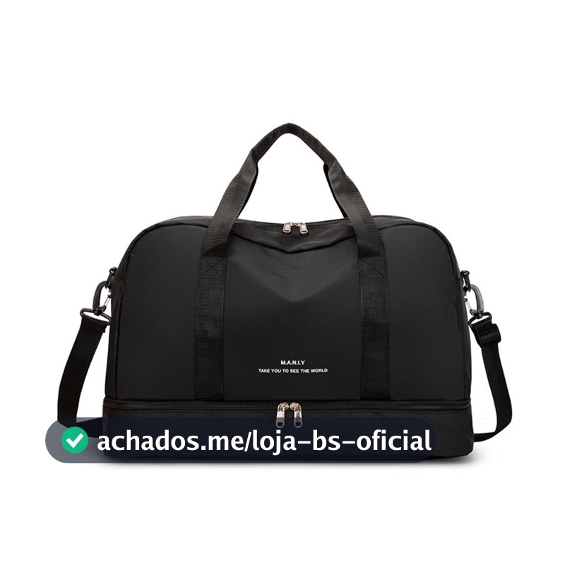 Bolsa De Viagem Sport Com Bolso Impermeável Alça Lateral 30L Capacidade JJ05