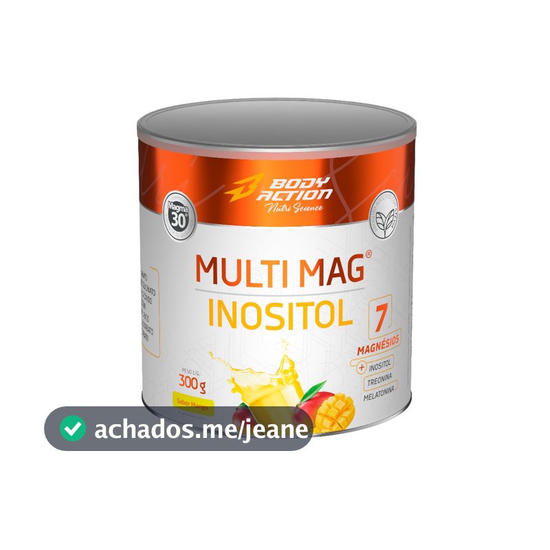 Suplemento Multi Mag Inositol 7 Magnésios 300g Bodyaction