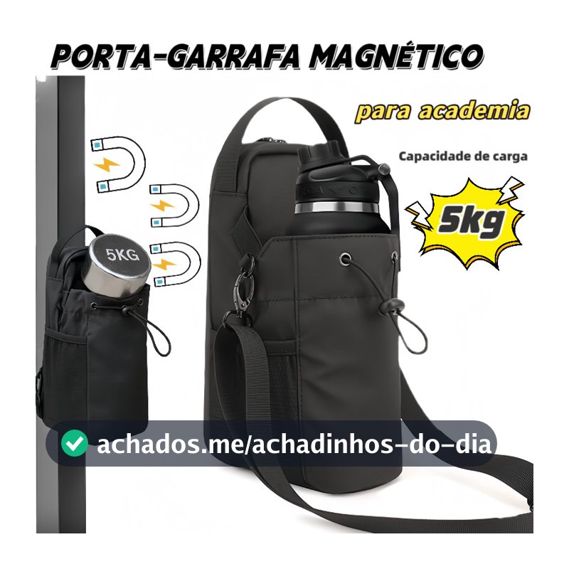 Porta Garrafa Magnetico Impermeavel 40oz Para Academia Treino Outdoor Multifuncional
