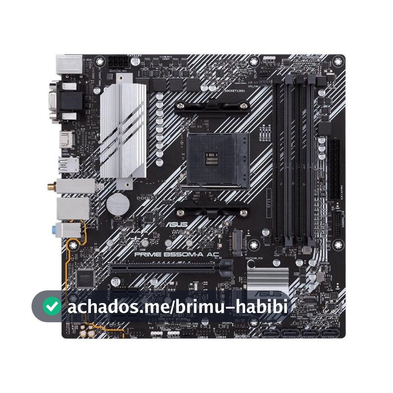 Placa Mãe Asus Prime B550M-A AC - 90MB15K0-M0EAY0