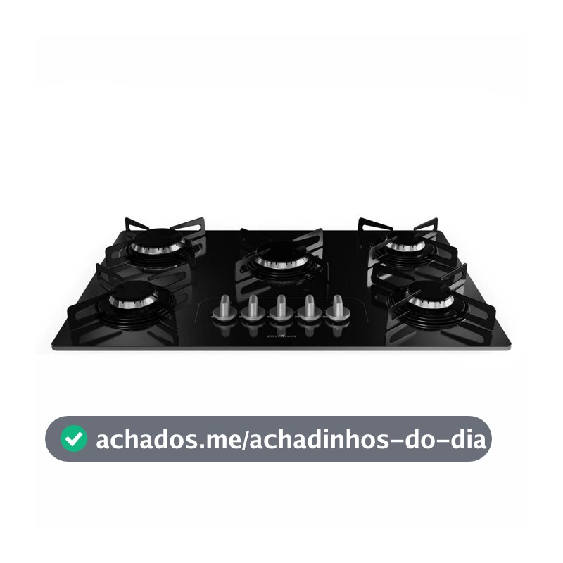 Cooktop a Gás Britânia 5 Bocas BCT5P