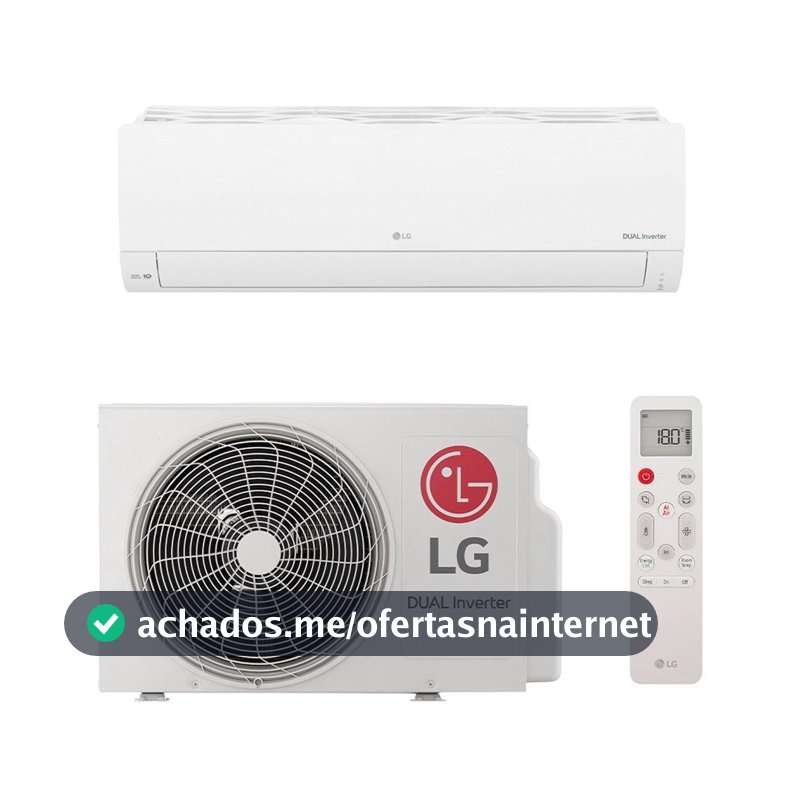 Ar Condicionado Split 9000 BTUs LG S3NQ09AAQAC - Frio Dual Inverter Compact