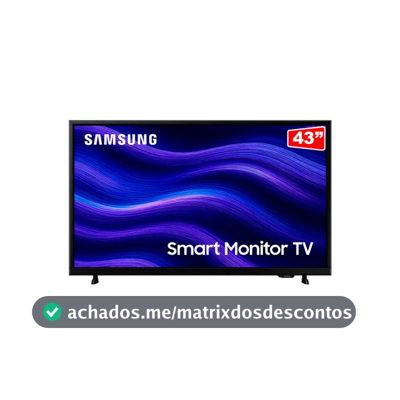 Monitor Smart Tv 43'' Fhd Ls43f6000fgxzd Tizen - Preto
