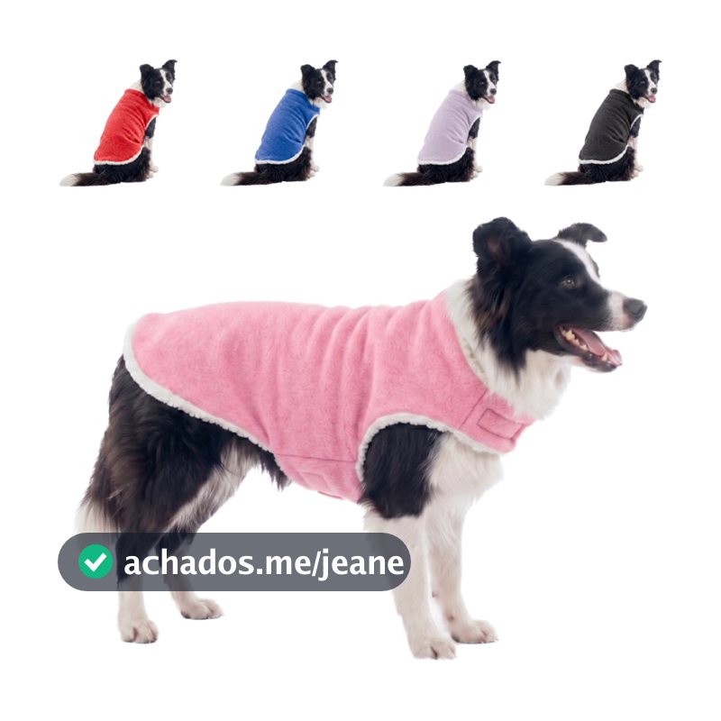 Roupinha de Frio para Cachorro Roupa Pet Inverno Casaco Porte Pequeno Medio e Grande Dupla Face