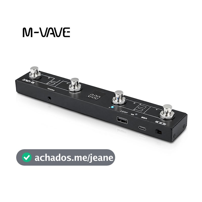 M-vave Chocolate Plus Wireless Midi Controller Keyboard 4 Buttons Foot Switch Supports MIDI Host Interface Control Funct