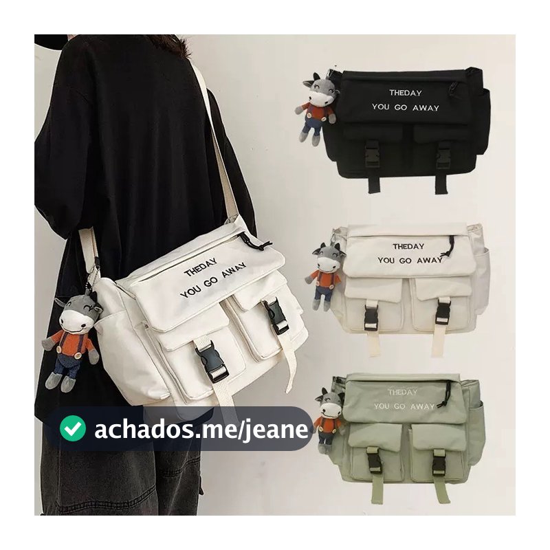 Bolsa Tiracolo Grande De Ombro Transversal De Tecido Para Viagem  jorge