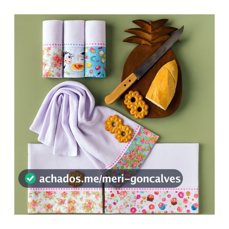 Kit 5 Panos de Prato Barrado Premium – Sacaria 100% Algodão, Estampas Sortidas