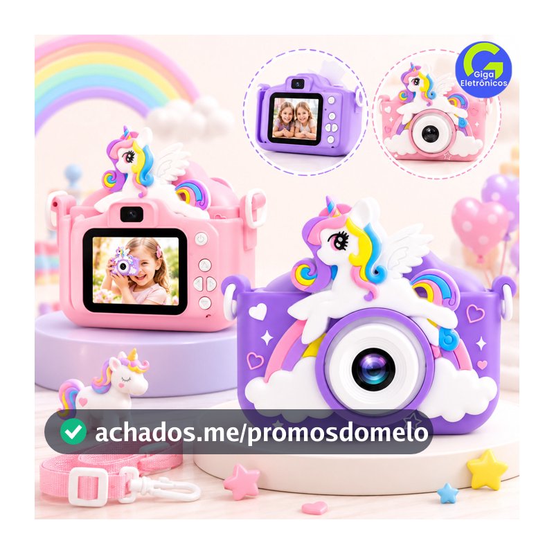 Câmera Digital Infantil, Filmadora Infantil, Tira Fotos e Grava Vídeos, Tira Foto de Verdade