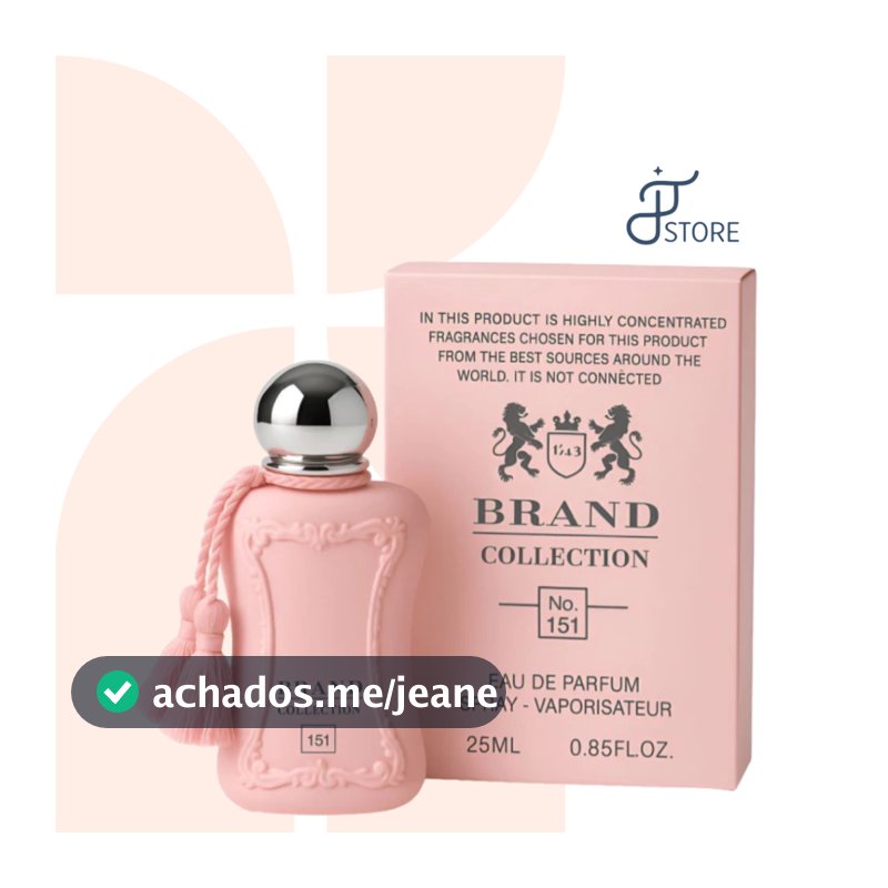 Perfume Importado Brand Collection (151) Rosas Contratipo Floral Sofisticado Delicado Feminino 25ml