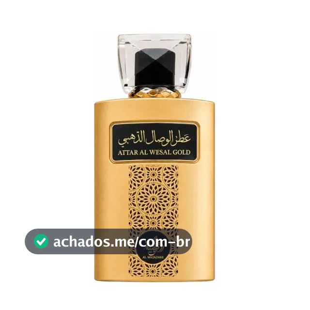 Perfume Árabe Attar Al Wesal Gold EDP 100ml Original Importado Alta Fixação Luxuoso