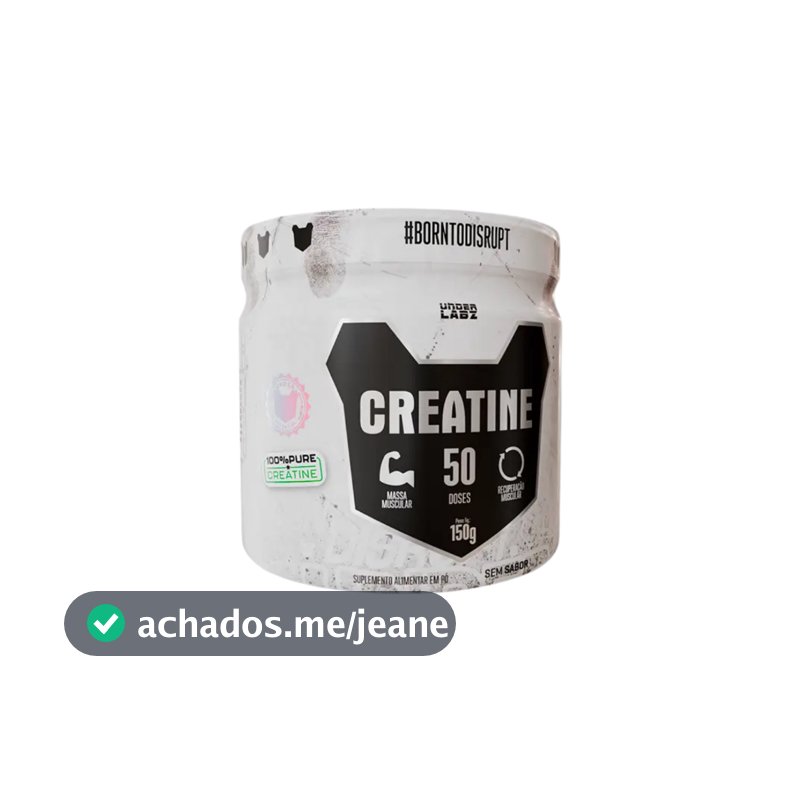 Creatina 100% Monohidratada Pura 300g Pote Under Labz