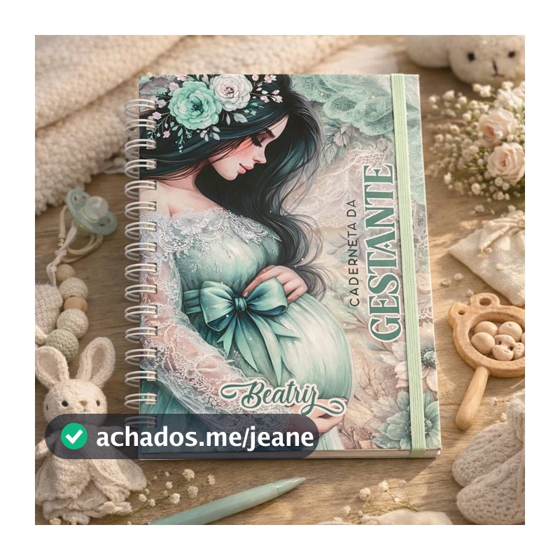 Caderneta da Gestante Personalizada Pré Natal Capa Dura A5 Vários Modelos Atualizada