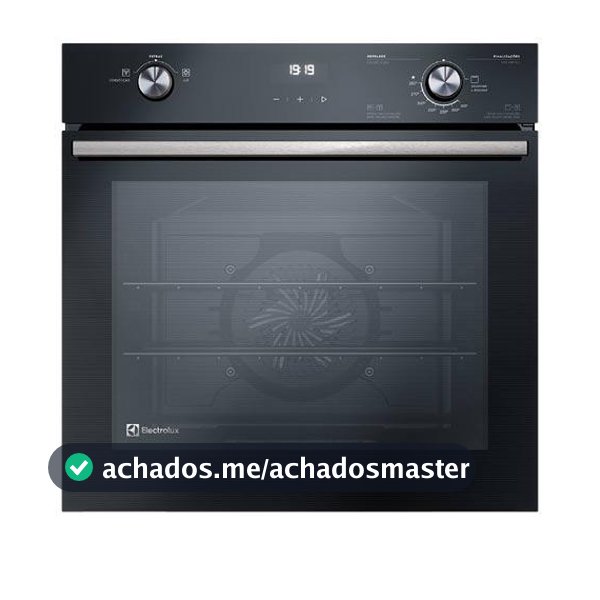 Forno a Gás de Embutir Electrolux Efficient com 80 Litros de Capacidade, Grill e Painel Full Touch Preto - OE8GH