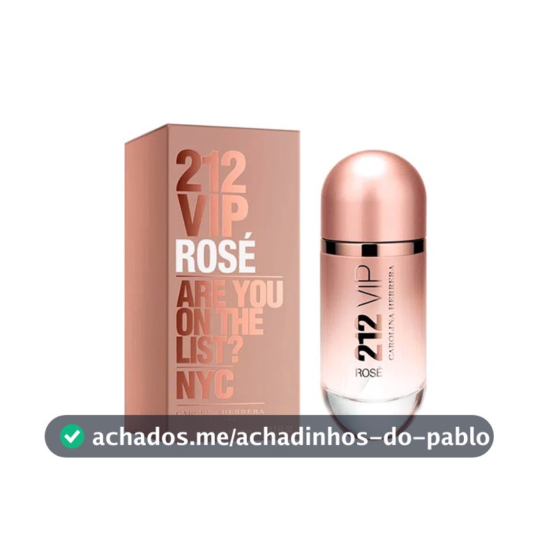 Perfume Carolina Herrera 212 Vip Rose EDP Feminino 80ml