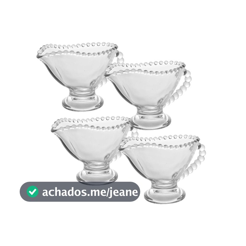 Molheira Salada Cristal Pearl 13x7x9cm 140ml Wolff