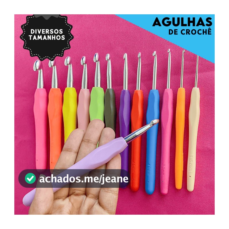 Agulha  Soft Para  Crochê Com Cabos Emborrachados - Aero