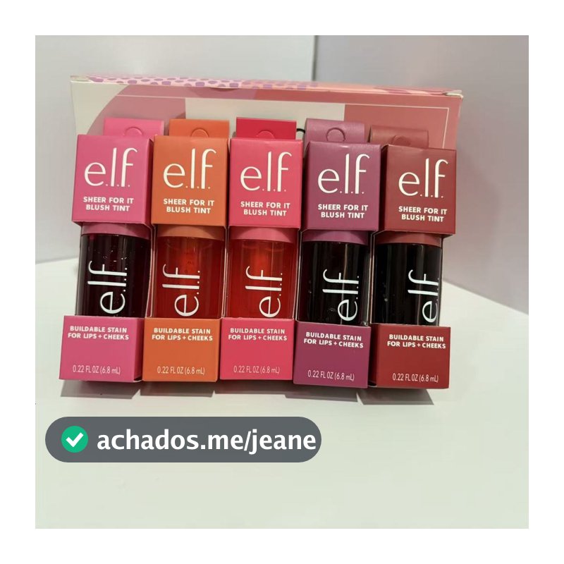 Spot Elf Novo Produto Sheer for It Blush Tint Lábios E Bochechas Dupla Utilização Líquido Lip Gloss