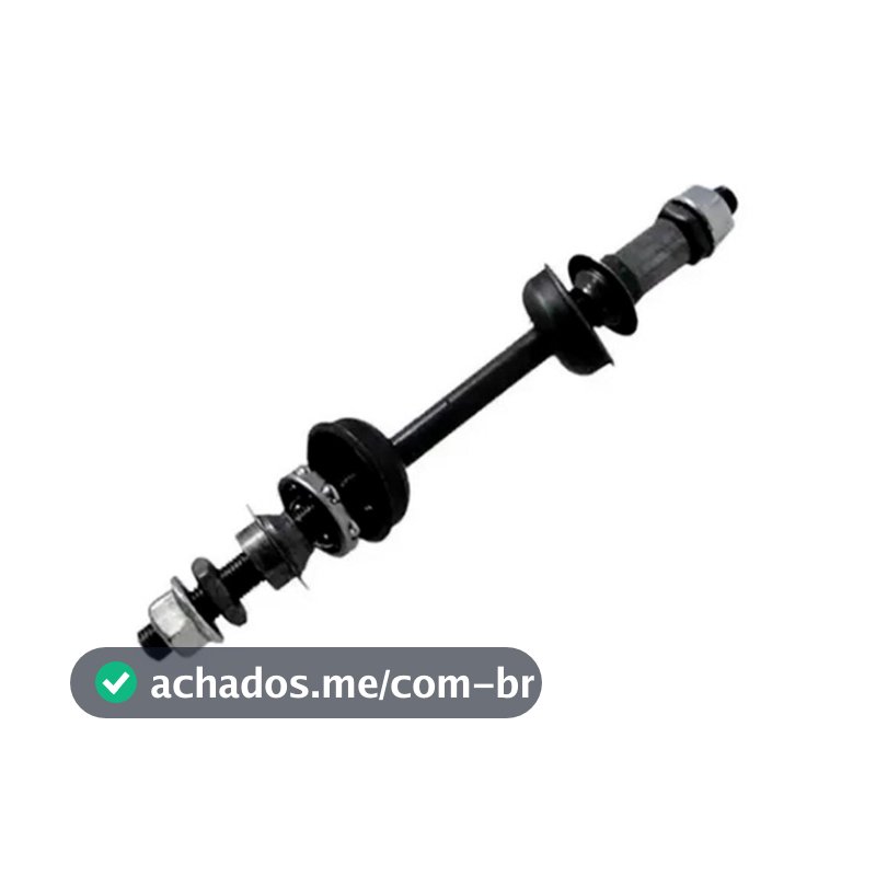 Eixo Traseiro Paco 3/8 x 175 mm Com Caixa Colar Espaçador P/Cubo