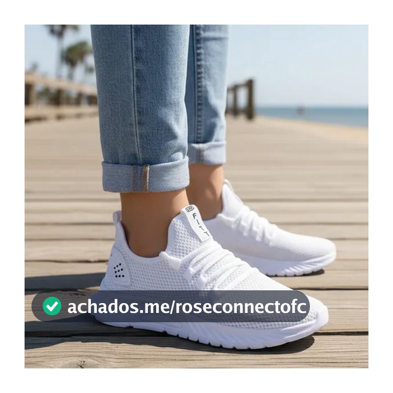 Tênis Feminino flyvo Podium Caminhada Academia Branco