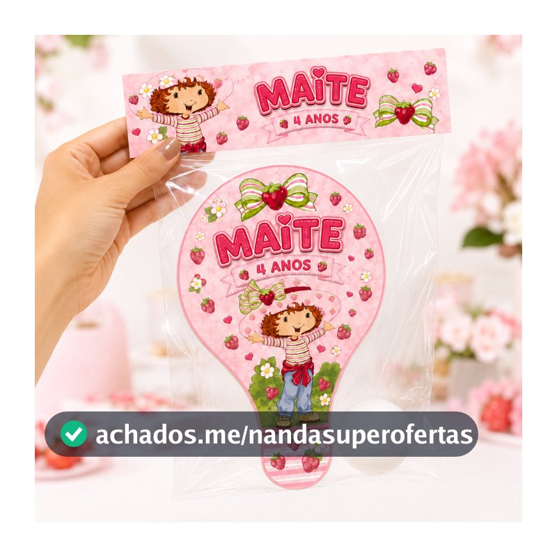 Kit 30 Pares Raquete Ping Pong Personalizada Lembrancinha Festa Infantil