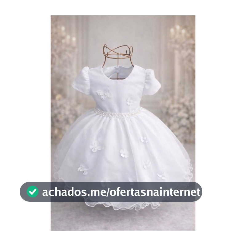 vestido infantil, batizado festa daminha tamanhos P ao 3