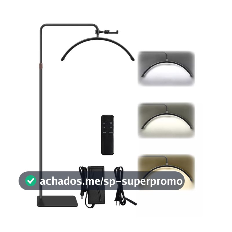 Luminaria Meia Lua Estetica Mesa 3 Tons Ajustavel Salao Beleza Limpeza De Pele