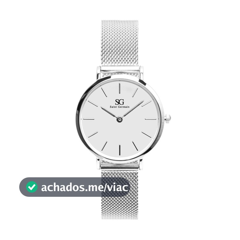 Relógio Feminino Prata Saint Germain Harlem Silver 32mm