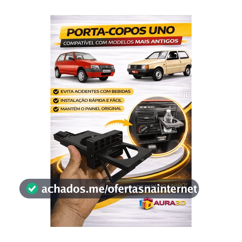 Difusor de Ar Painel com Porta Copo do Fiat Uno Mille Grade Ventilação Suporte Reposição Acessório