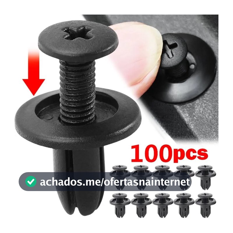30/50/100 Pçs 8mm Rebites De Plástico Fixadores Parafuso Pára-Choques Do Carro Fender Preto Rebite Clipes Para Toyota Fo