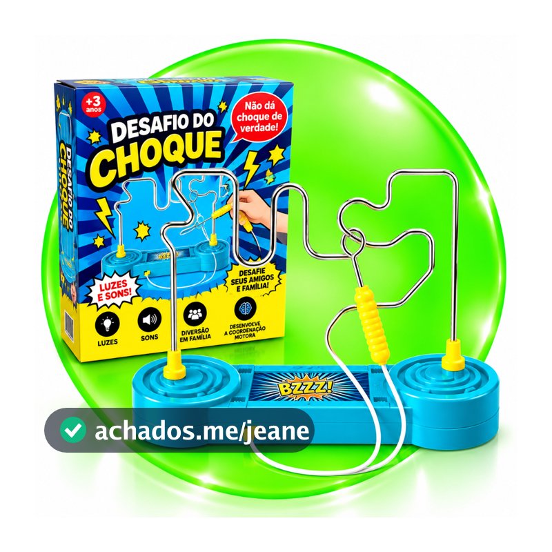 Jogo Desafio Do Choque Labirinto Brinquedo Infantil Com Luz E Som Criativo e Divertido