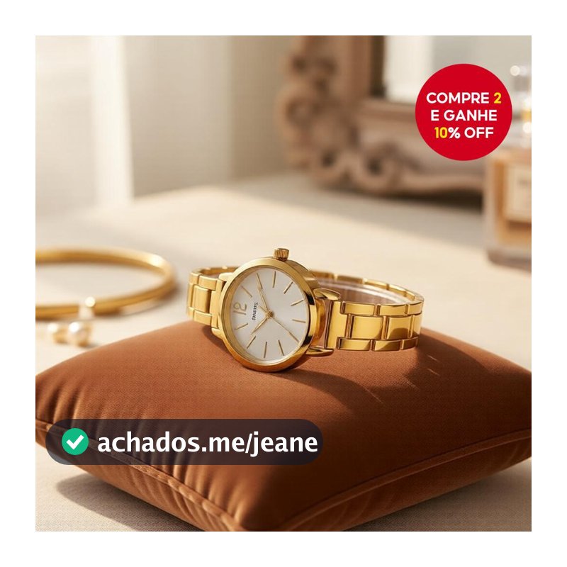 Relógio feminino sofisticado: movido a quartzo, pulseira de aço inoxidável - Excelente ideia de presente.