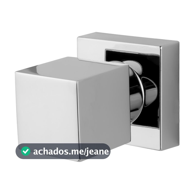 Acabamento Registro Banheiro Quadrado Docol 1/2 3/4 Metal