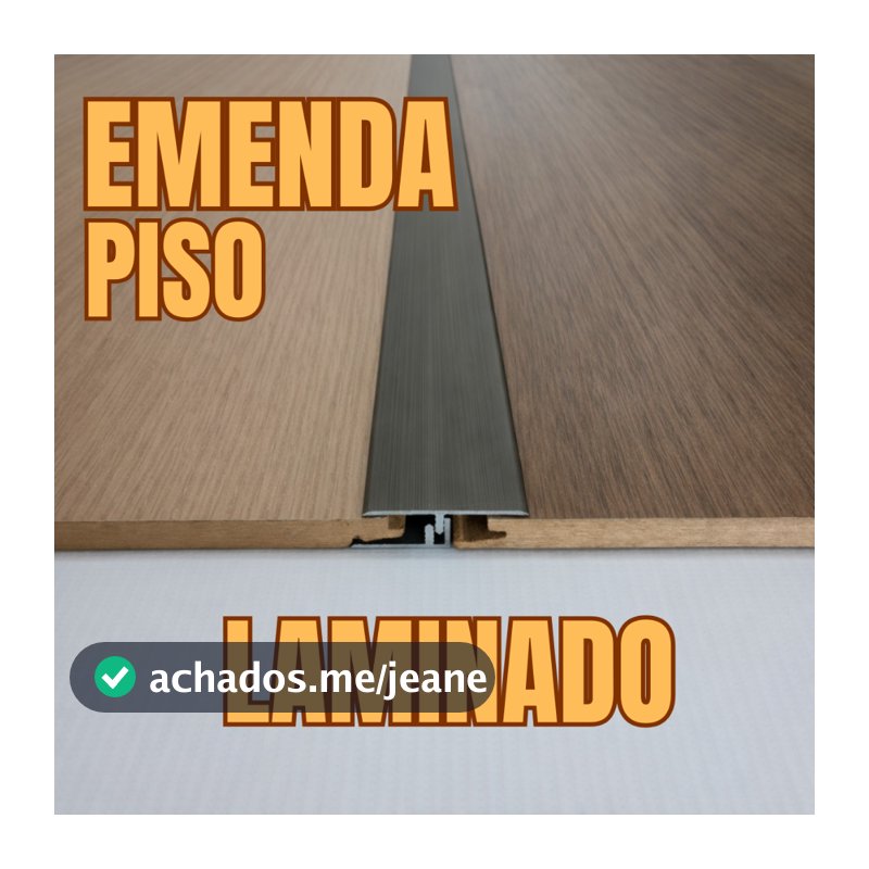 Perfil T transição + base para piso laminado