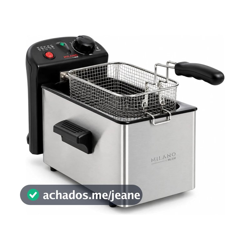 Fritadeira Eletrica Aço Inox 110v 3 Litros Oleo Festa Batata
