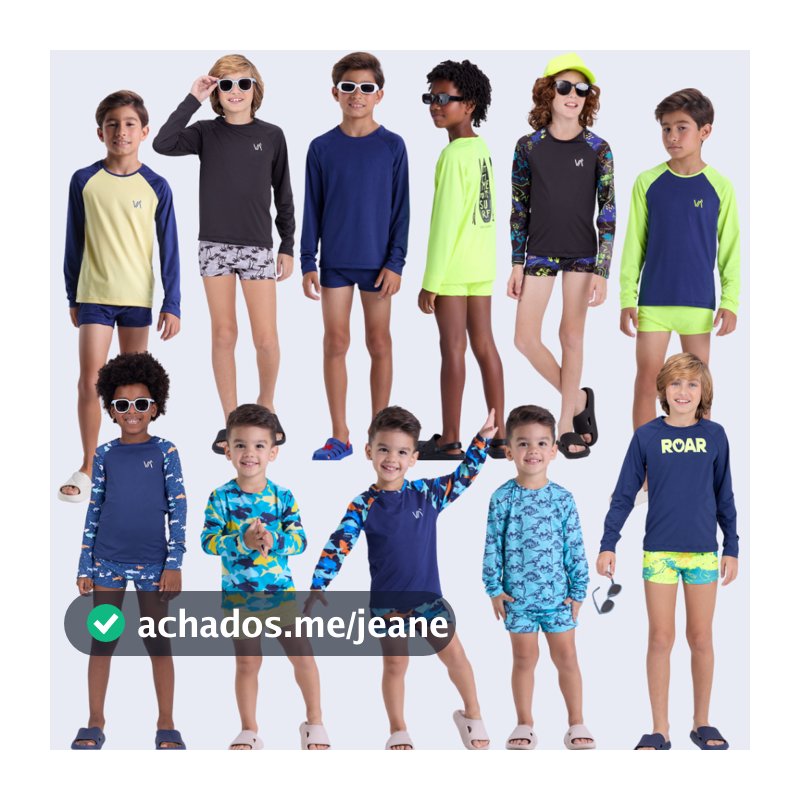 Conjunto Infantil Masculino Praia & Piscina com Proteção Solar UV50+