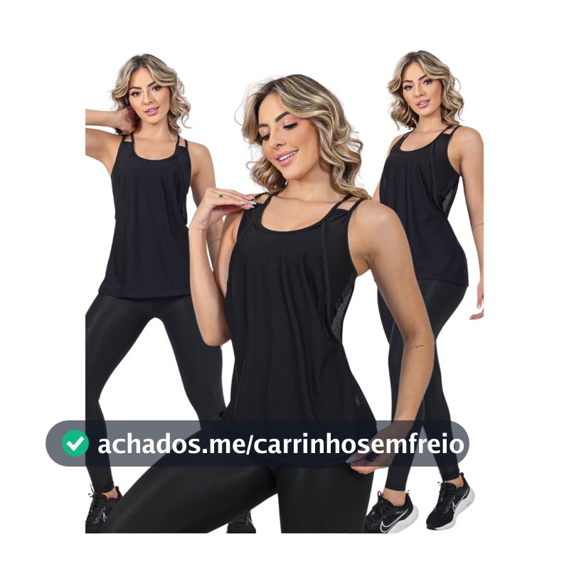 CONJUNTO FITNESS TRIO Calça e Blusa e Top Feminino Roupa para Treinar Academia Corrida