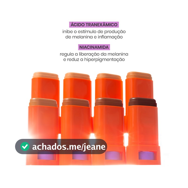 Sallve Protetor Solar Bastão Antimanchas FPS90 com cor 15g