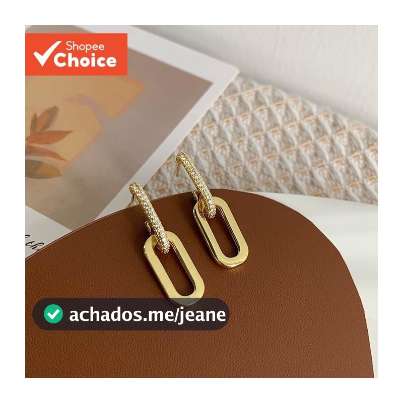 Brincos Requintados Incrustados De Diamantes Para Mulheres | Design Elegante De Botão Duplo De Duas Seções